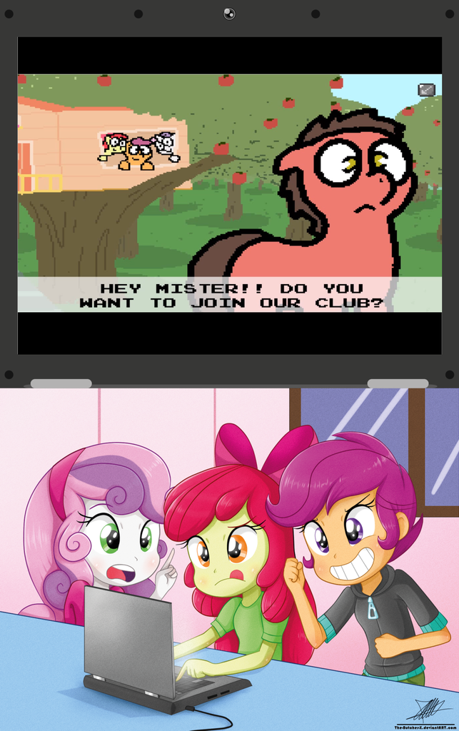 Safe Artist Pokehidden Artist The Butch X Edit Apple Bloom Scootaloo Sweetie