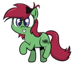 Size: 540x463 | Tagged: safe, artist:catfood-mcfly, oc, oc only, oc:newsie, horse news, ribbon, simple background, solo, transparent background