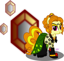 Size: 5776x5466 | Tagged: safe, artist:meganlovesangrybirds, adagio dazzle, earth pony, pony, equestria girls, g4, my little pony equestria girls: rainbow rocks, absurd resolution, alternate hairstyle, boots, brooch, cinderella, clothes, crossover, dress, earth pony adagio dazzle, equestria girls ponified, female, jewelry, lady tremaine, ponified, shoes, solo