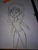 Size: 2448x3264 | Tagged: safe, oc, oc only, oc:maría teresa de los ponyos paguetti, human, high res, humanized, humanized oc, monochrome, solo, traditional art