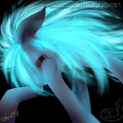 Size: 2000x2000 | Tagged: safe, artist:silverfox057, oc, oc only, glowing eyes, high res, solo