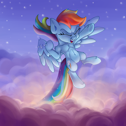 Size: 3000x3000 | Tagged: safe, artist:discorded, rainbow dash, g4, armpits, belly button, female, flying, high res, solo