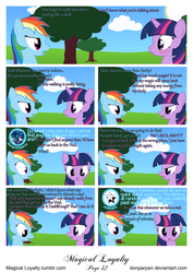 Size: 5656x8000 | Tagged: safe, artist:waveywaves, rainbow dash, twilight sparkle, g4, absurd resolution, comic, magical loyalty