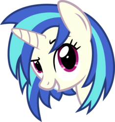 Size: 4147x4406 | Tagged: safe, artist:geonine, dj pon-3, vinyl scratch, pony, unicorn, g4, .svg available, absurd resolution, female, horn, mare, simple background, smiling, solo, teeth, transparent background, vector