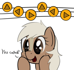 Size: 952x902 | Tagged: safe, artist:lux, earth pony, pony, cute, epona, epona's song, eponadorable, female, mare, open mouth, ponified, smiling, solo, squishy cheeks, the legend of zelda