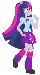 Size: 360x666 | Tagged: safe, artist:ikuntyphoon, twilight sparkle, equestria girls, g4, female, solo