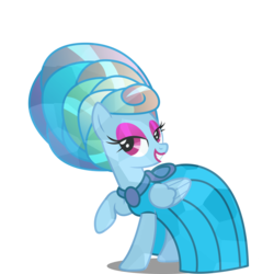 Size: 7500x7500 | Tagged: safe, artist:keytee-chan, rainbow dash, crystal pony, pony, g4, absurd resolution, beehive hairdo, clothes, dress, lipstick, makeup, rainbow dash always dresses in style, sexy, tomboy taming, updo