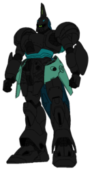 Size: 540x1000 | Tagged: safe, artist:combatkaiser, edit, queen chrysalis, changeling, g4, ccms-03 bugu, crossover, g-saviour, mobile suit, recolor, simple background, transparent background