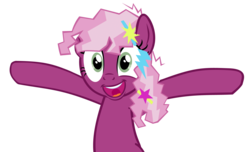 Size: 6000x3643 | Tagged: safe, artist:midnight-star234, cheerilee, doomie, a canterlot wedding, g4, 80s, 80s cheerilee, excited, female, happy, open mouth, simple background, solo, transparent background, vector