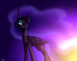 Size: 1280x1024 | Tagged: safe, artist:kayak94, oc, oc only, oc:nyx, pony, nightmare nyx, solo