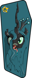 Size: 1144x2734 | Tagged: dead source, safe, artist:amberpendant, queen chrysalis, changeling, changeling queen, g4, female, solo