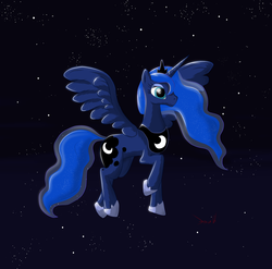 Size: 1900x1874 | Tagged: safe, artist:eriada, princess luna, g4, female, solo