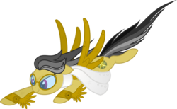 Size: 2513x1547 | Tagged: safe, artist:mypaintedmelody, daring do, g4, artificial wings, augmented, female, goggles, mechanical wing, scarf, simple background, solo, steampunk, transparent background, vector, wings