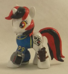 Size: 1113x1209 | Tagged: safe, artist:gryphyn-bloodheart, oc, oc only, oc:blackjack, fallout equestria, fallout equestria: project horizons, 3d print, blind bag, customized toy, irl, photo, toy