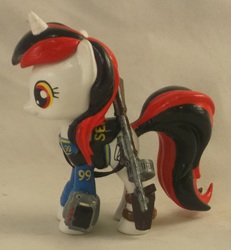 Size: 1993x2161 | Tagged: safe, artist:gryphyn-bloodheart, oc, oc only, oc:blackjack, fallout equestria, fallout equestria: project horizons, 3d print, customized toy, funko, irl, mystery mini, mystery minis, photo, toy
