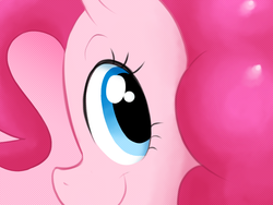 Size: 1024x768 | Tagged: safe, artist:khorme, pinkie pie, g4, female, looking at you, portrait, smiling, solo