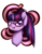 Size: 1378x1765 | Tagged: safe, artist:mondlichtkatze, twilight sparkle, pony, g4, :p, alternate hairstyle, bedroom eyes, cute, female, fluffy, glasses, looking at you, portrait, simple background, smiling, solo, tongue out, transparent background