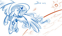 Size: 3000x1767 | Tagged: safe, artist:light262, princess luna, g4, earth, female, sketch, solo, sun