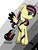 Size: 768x1024 | Tagged: safe, artist:php76, fluttershy, g4, alternate hairstyle, alternate universe, electric guitar, emoshy, eyeshadow, guitar, musical instrument