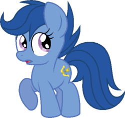 Size: 423x398 | Tagged: safe, artist:archerinblue, archer (character), scootablue, earth pony, pony, g4, female, filly, foal, simple background, solo, transparent background