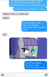 Size: 440x694 | Tagged: safe, maud pie, g4, irl, text, text message