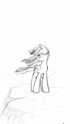 Size: 720x1280 | Tagged: safe, artist:trickydick, twilight sparkle, alicorn, pony, g4, female, mare, monochrome, solo, twilight sparkle (alicorn)