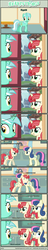 Size: 1062x5583 | Tagged: safe, artist:tritebristle, bon bon, lyra heartstrings, sweetie drops, oc, oc:adamant charm, earth pony, pony, unicorn, comic:heartstrings, g4, ^^, comic, eyes closed, freudian slip, sisters