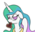 Size: 1030x924 | Tagged: safe, artist:godofsteak, princess celestia, pony, g4, bedroom eyes, bust, empty eyes, female, food, mare, meat, mouth hold, no catchlights, no pupils, ponies eating meat, simple background, solo, steak, transparent background