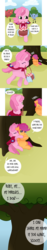 Size: 1280x6747 | Tagged: safe, artist:tentacuddles, ruby pinch, scootaloo, bird, ask pinchy, g4, ask, basket, cake, comic, crying, hug, mouth hold, singing, tree, tumblr