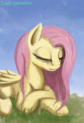 Size: 750x1100 | Tagged: safe, artist:idontrunntoofast, fluttershy, pony, g4, female, solo