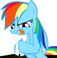 Size: 3795x3870 | Tagged: safe, artist:dddvvvzzz, rainbow dash, g4, derp, female, high res, marshmallow, simple background, solo, stick, tongue out, transparent background, vector