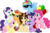 Size: 13746x9000 | Tagged: safe, artist:lailyren, artist:mactavish1996, applejack, fluttershy, pinkie pie, rainbow dash, rarity, twilight sparkle, alicorn, pony, spiders and magic: rise of spider-mane, g4, absurd resolution, applejack (male), book, bubble berry, butterscotch, dusk shine, elusive, flower, male, patricia parker, peter parker, prince dusk, rainbow blitz, rule 63, simple background, spider-man, transparent background, twilight sparkle (alicorn), vector