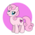 Size: 800x800 | Tagged: safe, artist:perfectpinkwater, jigglypuff, pony, unicorn, crossover, cutie mark, nintendo, pokémon, ponified, simple background, solo, super smash bros., transparent background