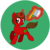 Size: 700x700 | Tagged: safe, artist:perfectpinkwater, pony, unicorn, animal crossing, axe, crossover, cutie mark, glowing horn, horn, killager, nintendo, ponified, simple background, solo, super smash bros., transparent background, villager