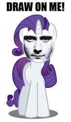 Size: 616x1058 | Tagged: safe, rarity, g4, image macro, male, meme, phil collins, solo, why