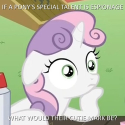 Size: 500x500 | Tagged: safe, sweetie belle, g4, exploitable meme, image macro, meme, sudden clarity sweetie belle, text