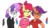 Size: 4000x2250 | Tagged: safe, artist:scobionicle99, apple bloom, scootaloo, sweetie belle, anthro, g4, aqua teen hunger force, crime fighting crusaders, crossover, cutie mark crusaders, glasses, older, older apple bloom, older cmc, older scootaloo, older sweetie belle, simple background, transparent background