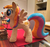 Size: 2584x2438 | Tagged: safe, artist:equestriaplush, oc, oc only, oc:golden gates, babscon, babscon mascots, high res, irl, photo, plushie, spread wings