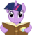 Size: 4000x4320 | Tagged: safe, artist:lahirien, twilight sparkle, g4, look before you sleep, absurd resolution, book, female, looking at you, shocked, simple background, solo, transparent background, vector