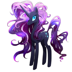 Size: 900x900 | Tagged: safe, artist:quizia, nightmare rarity, g4, female, skinny, solo, thin