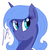 Size: 938x935 | Tagged: safe, artist:daggers-edge, princess luna, g4, female, s1 luna, smiling, solo