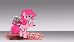 Size: 4800x2700 | Tagged: safe, artist:flamevulture17, pinkie pie, g4, female, solo