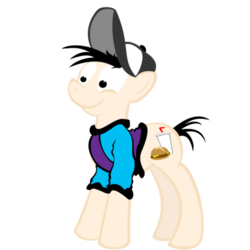 Size: 500x500 | Tagged: safe, artist:stylus, oc, oc only, oc:luke trustscott, earth pony, pony, baseball cap, clothes, earth pony oc, hat, male, ponified, shirt, simple background, solo, stallion, transparent background, tumblr, vector