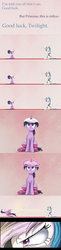 Size: 1280x5218 | Tagged: safe, artist:ncmares, princess celestia, twilight sparkle, alicorn, pony, ask majesty incarnate, g4, comic, female, magic, mare, pillow, pillow fight, pillow hat, telekinesis, twilight sparkle (alicorn)