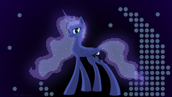 Size: 3840x2160 | Tagged: safe, artist:the-dark-tc, princess luna, g4, female, high res, looking at you, solo, vector, wallpaper