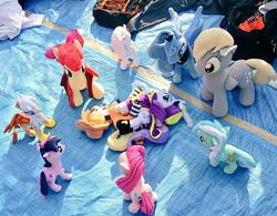 Size: 1024x800 | Tagged: safe, apple bloom, applejack, derpy hooves, gilda, lyra heartstrings, pinkie pie, princess luna, rarity, twilight sparkle, griffon, pegasus, pony, g4, female, mare