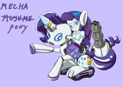 Size: 3536x2500 | Tagged: safe, artist:skyshek, rarity, equestria girls, g4, female, high res, mecha, mecha musume, solo