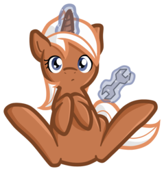 Size: 1036x1083 | Tagged: safe, artist:furrgroup, silver spanner, pony, unicorn, g4, female, magic, mare, simple background, solo, transparent background, wrench