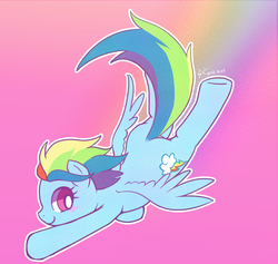 Size: 1733x1641 | Tagged: safe, artist:apricolor, rainbow dash, pegasus, pony, g4, female, flying, mare, smiling, solo