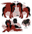 Size: 1600x1700 | Tagged: safe, artist:royvdhel-art, oc, oc only, oc:crimson angel, pegasus, pony, spider, blank flank, cigarette, earring, heterochromia, piercing, red and black oc, smoking, solo